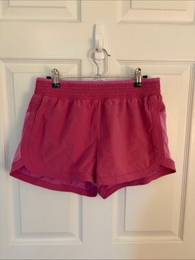 Women's Pink Athletic Running Shorts